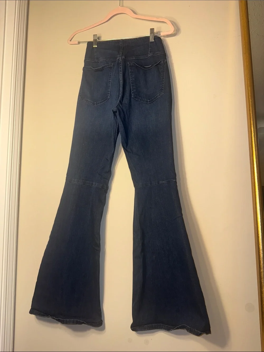 Free People Dark Blue Flare Jeans